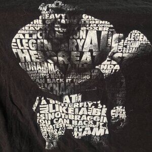Muhammad Ali 2XL Black Mens Short Sleeve Tee